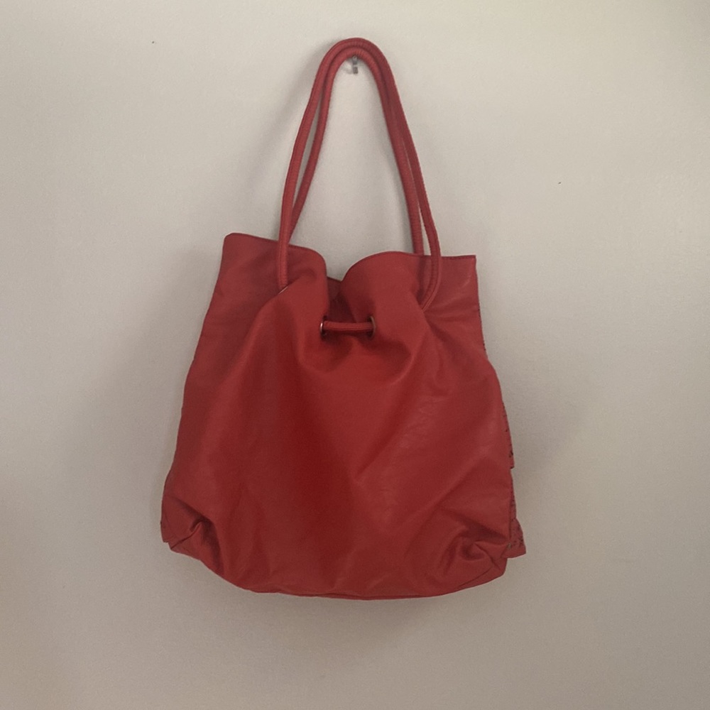 Orange Ruffle Sparkly Shoulder bag - Picture 2 of 5